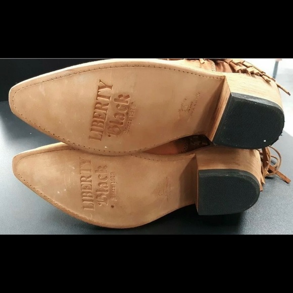 Liberty Black Vegas Papaya Fringe Booties - Picture 6 of 6